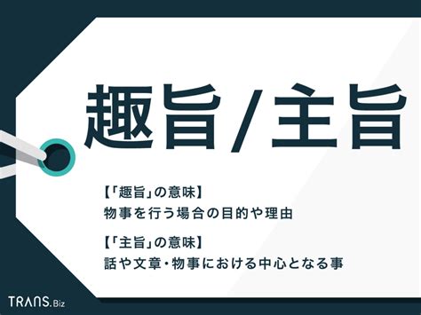 要旨|【趣旨】と【主旨】と【要旨】の意味の違いと使い方。